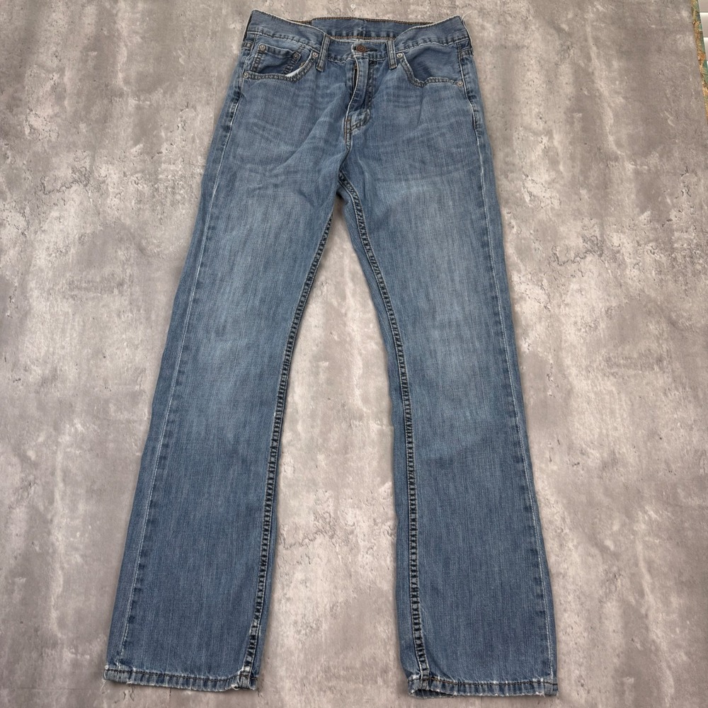 Levis 527 Jeans Mens 30x32 Denim Low Rise Boot Cut Distressed Faded Classic Y2K
